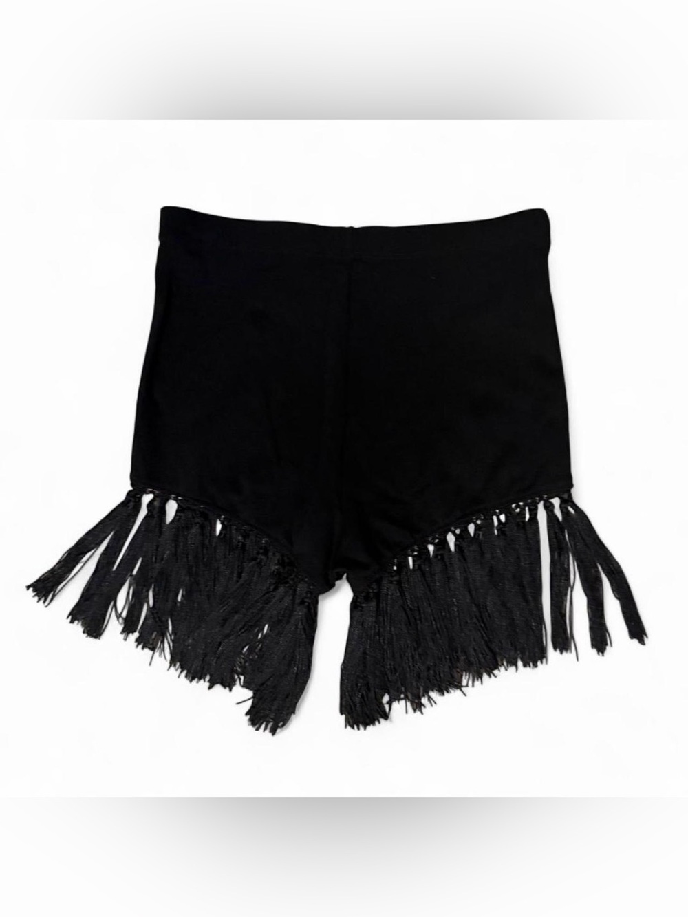 Black Fringe Shorts - Size: XS/S